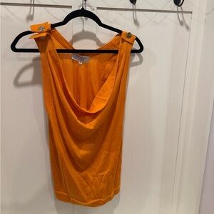 Yves Saint Laurent Vibrant Orange Knit Top